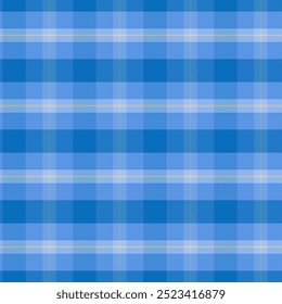 Plaid pattern with twill weave.Blue  tartan check seamless pattern.Vector illustration geometric background for fabric and paper.