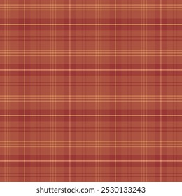 Plaid pattern with twill weave.Brown autumn tartan check seamless pattern.Vector illustration geometric background for fabric and paper.