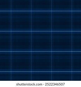 Plaid pattern with twill weave.Dark blue tartan check seamless pattern.Vector illustration geometric background for fabric and paper.