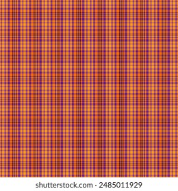 Plaid pattern with twill weave.Halloween tartan check seamless pattern.Vector illustration geometric background for fabric and paper.