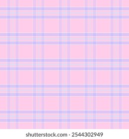 Padrão xadrez com sarja weave.Pink tartan verificar padrão sem emenda.Vetor ilustração geométrica fundo para tecido e impressões.