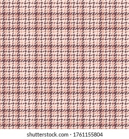 Plaid pattern vector. Abstract pink checkered fabric texture for dress, skirt, jacket, or other modern spring, summer, autumn fashion textile design.