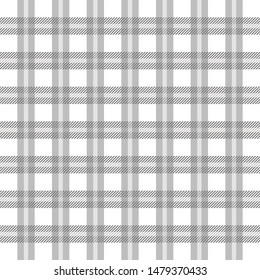 Plaid pattern vector background grey. Tartan check plaid for modern everyday fabric design.EPS 10