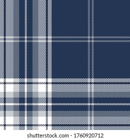 Plaid Pattern Vector Blue Grey White Stock Vector (Royalty Free ...