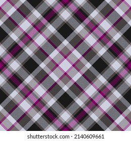 Plaid pattern vector. Check fabric texture. Seamless textile design for clothes, paper print or web background.