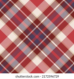 Plaid pattern vector. Check fabric texture. Seamless textile design for clothes, paper print or web background.