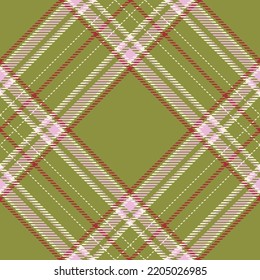 Plaid pattern vector. Check fabric texture. Seamless textile design for clothes, paper print or web background.