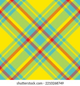 Plaid pattern vector. Check fabric texture. Seamless textile design for clothes, paper print or web background.