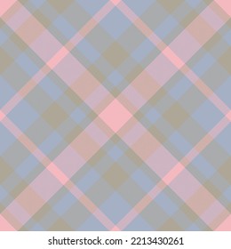 Plaid pattern vector. Check fabric texture. Seamless textile design for clothes, paper print or web background.