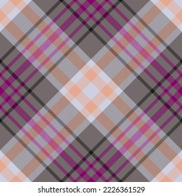 Plaid pattern vector. Check fabric texture. Seamless textile design for clothes, paper print or web background.