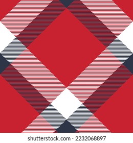 Plaid pattern vector. Check fabric texture. Seamless textile design for clothes, paper print or web background.
