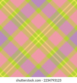 Plaid pattern vector. Check fabric texture. Seamless textile design for clothes, paper print or web background.