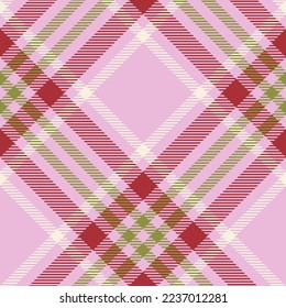 Plaid pattern vector. Check fabric texture. Seamless textile design for clothes, paper print or web background.