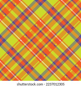 Plaid pattern vector. Check fabric texture. Seamless textile design for clothes, paper print or web background.