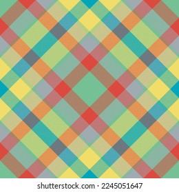 Plaid pattern vector. Check fabric texture. Seamless textile design for clothes, paper print or web background.