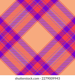 Plaid pattern vector. Check fabric texture. Seamless textile design for clothes, paper print or web background.