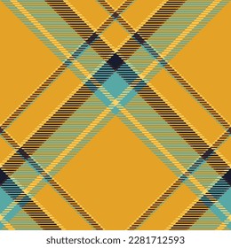 Plaid pattern vector. Check fabric texture. Seamless textile design for clothes, paper print or web background.