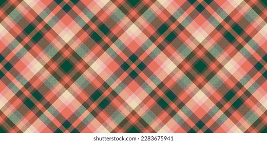 Plaid pattern vector. Check fabric texture. Seamless textile design for clothes, paper print or web background.