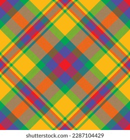 Plaid pattern vector. Check fabric texture. Seamless textile design for clothes, paper print or web background.