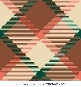 Plaid pattern vector. Check fabric texture. Seamless textile design for clothes, paper print or web background.