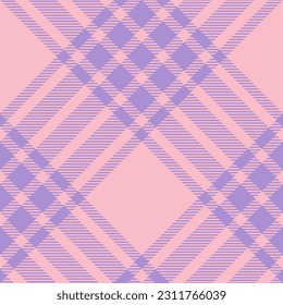 Plaid pattern vector. Check fabric texture. Seamless textile design for clothes, paper print or web background.