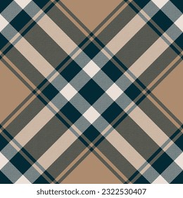 Plaid pattern vector. Check fabric texture. Seamless textile design for clothes, paper print or web background.