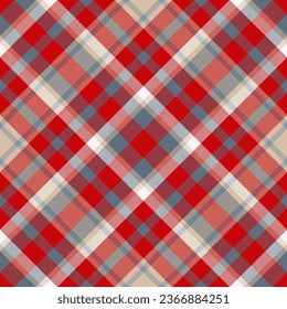 Plaid pattern vector. Check fabric texture. Seamless textile design for clothes, paper print or web background.