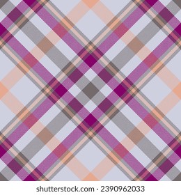 Plaid pattern vector. Check fabric texture. Seamless textile design for clothes, paper print or web background.