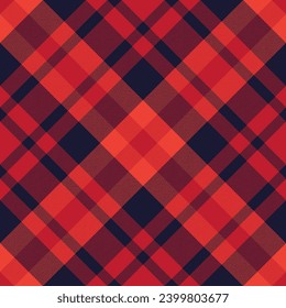 Plaid pattern vector. Check fabric texture. Seamless textile design for clothes, paper print or web background.