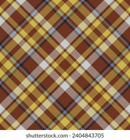 Plaid pattern vector. Check fabric texture. Seamless textile design for clothes, paper print or web background.