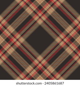 Plaid pattern vector. Check fabric texture. Seamless textile design for clothes, paper print or web background.