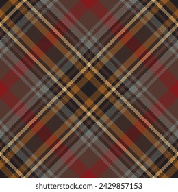 Plaid pattern vector. Check fabric texture. Seamless textile design for clothes, paper print or web background.