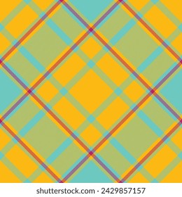 Plaid pattern vector. Check fabric texture. Seamless textile design for clothes, paper print or web background.