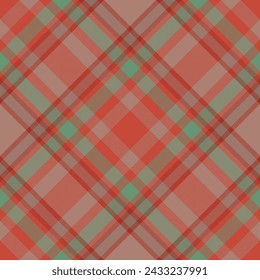 Plaid pattern vector. Check fabric texture. Seamless textile design for clothes, paper print or web background.