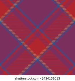 Plaid pattern vector. Check fabric texture. Seamless textile design for clothes, paper print or web background.