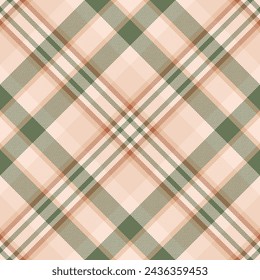 Plaid pattern vector. Check fabric texture. Seamless textile design for clothes, paper print or web background.