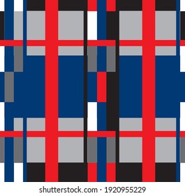 plaid pattern vector seamless sketch