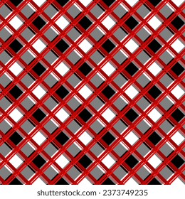 plaid pattern vector set for scarf, pillow case, blanket, cloth, fabric print.