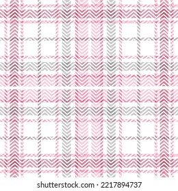 Plaid pattern vector, Tartan weave striped seamless background, stitch linen gingham fabric, table cloth, towel textile