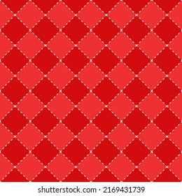 Plaid pattern wallpaper. Plaid pattern herringbone textured background. Sewing marks on red background. Sewing marks pattern wallpaper.