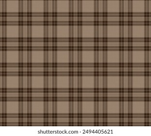 Plaid pattern, yellow, brown, seamless pattern for textiles and design of clothing, skirts, pants, aprons, tablecloths, blankets or decorative fabrics. Vector illustration.