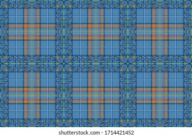 Сlassic plaid patterned overlay. New cell design option. The basis is Cian tartan