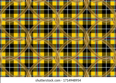 Superpuesto con estampado С lasico. Nueva opción de diseño de celdas. La base es el tartán de Cornwall (Cornish National)