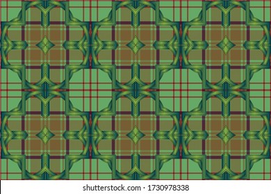 С lassisch geplagtes gemustertes Overlay. Neue Option für Zelldesign. Grundlage ist Dublin Tartan
