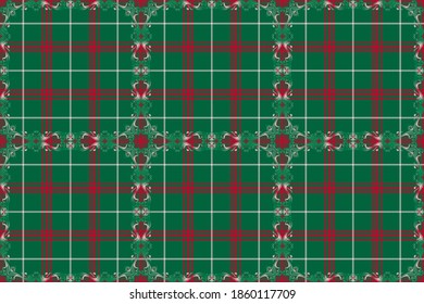 Сlassic plaid patterned overlay. New cell design option. The basis is Welsh tartan