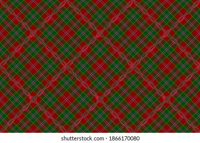 Сlassic plaid patterned overlay. New cell design option. The basis is All Ireland Red tartan