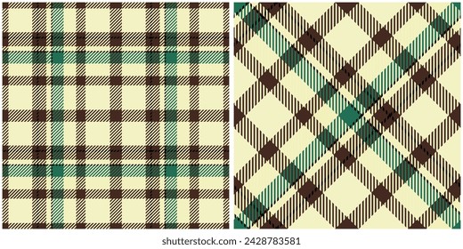 Plaid Patterns Seamless. Checker Pattern Traditional Scottish Woven Fabric. Lumberjack Shirt Flannel Textile. Pattern Tile Swatch Included.