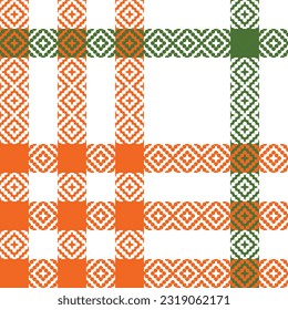 Plaid Patterns Seamless. Checkerboard Pattern Template for Design Ornament. Seamless Fabric Texture.