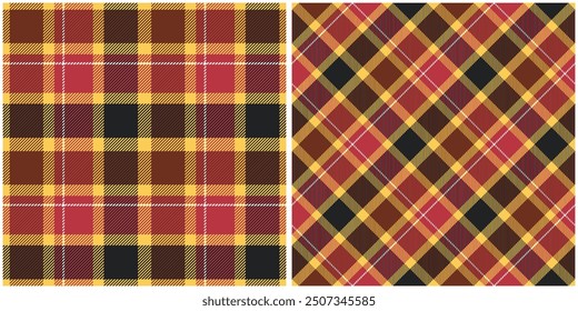 Plaid Patterns Seamless. Classic Scottish Tartan Design. Seamless Tartan Illustration Vector Set for Scarf, Blanket, Other Modern Spring Summer Autumn Winter Holiday Fabric Print.