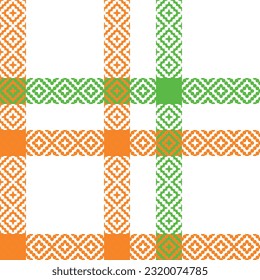 Plaid Patterns Seamless. Gingham Patterns Traditional Scottish Woven Fabric. Lumberjack Shirt Flannel Textile. Pattern Tile Swatch Included.